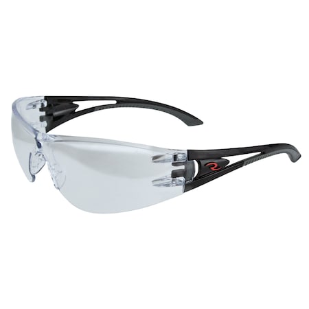 Radians Optima, Safety Glasses, Anti-Scratch, Indoor/Outdoor Lens, Black Frame, Half-Frame, 1 PR OP1090ID